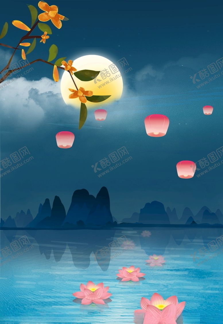 编号：11676105071425441638【酷图网】源文件下载-荷花背景