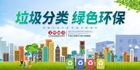垃圾分类展板环保素材海报公益