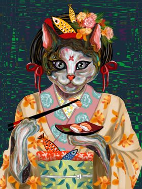 猫咪插画