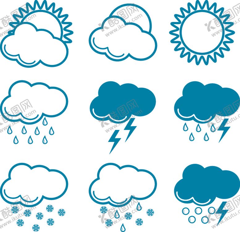 编号：42424309230707285940【酷图网】源文件下载-天气符号