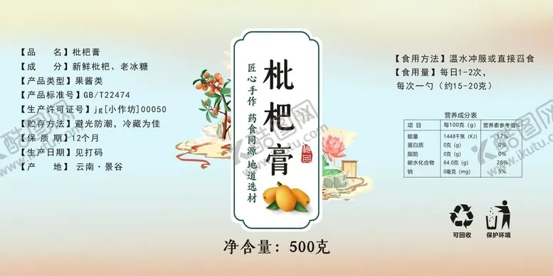 编号：72619402090332415017【酷图网】源文件下载-枇杷膏