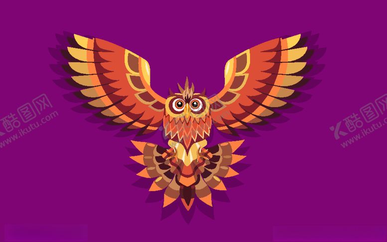 编号：61435610051543179528【酷图网】源文件下载-猫头鹰插画