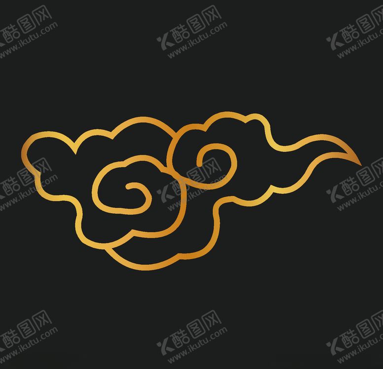 编号：37759209222043017113【酷图网】源文件下载-矢量云纹古典祥云