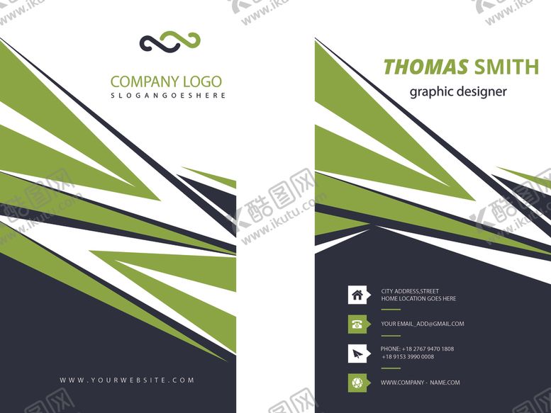 编号：98489310290432271942【酷图网】源文件下载-矢量名片模板