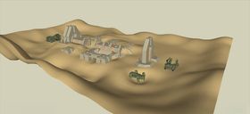 C4D模型沙漠建筑