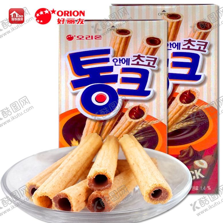 编号：31076310141354114699【酷图网】源文件下载-好丽友奥利恩巧克力夹心脆