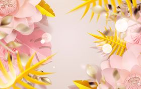 鲜花背景化妆品背景广告底图