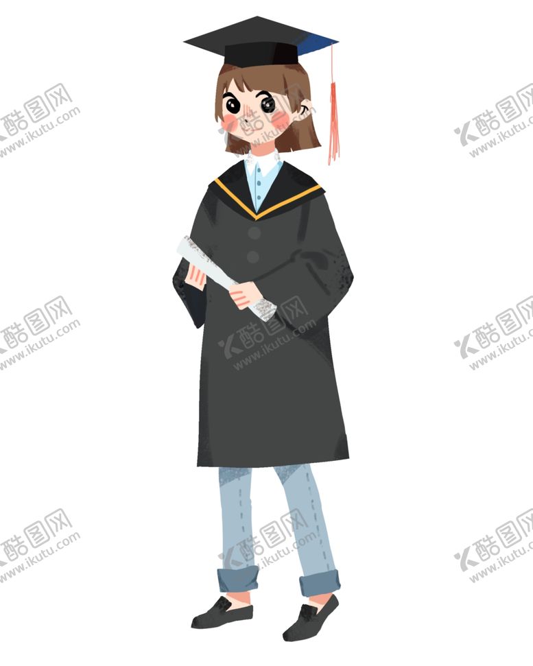 编号：61331109091536298105【酷图网】源文件下载-卡通学生毕业季