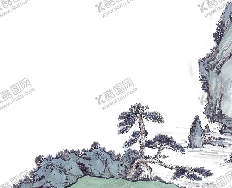 编号：45956104210329087735【酷图网】源文件下载-水墨山水素材