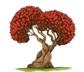 手绘树