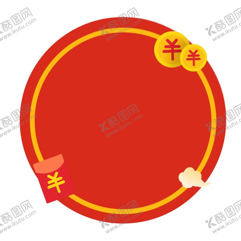 编号：12197912080629195182【酷图网】源文件下载-手绘圆形钱币边框
