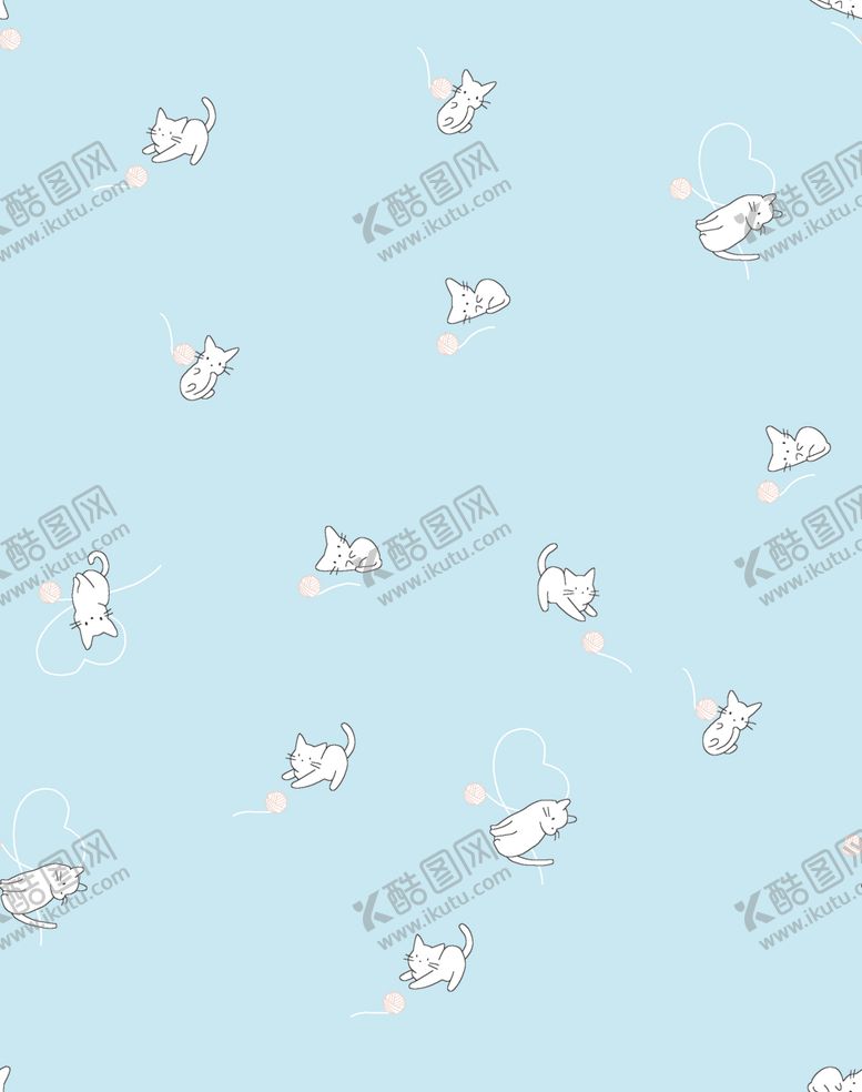 编号：25383107091821295366【酷图网】源文件下载-无缝稿清猫咪