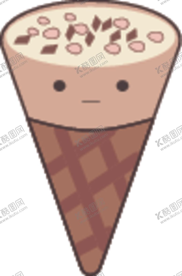 编号：30833709221425443797【酷图网】源文件下载-巧克力甜筒