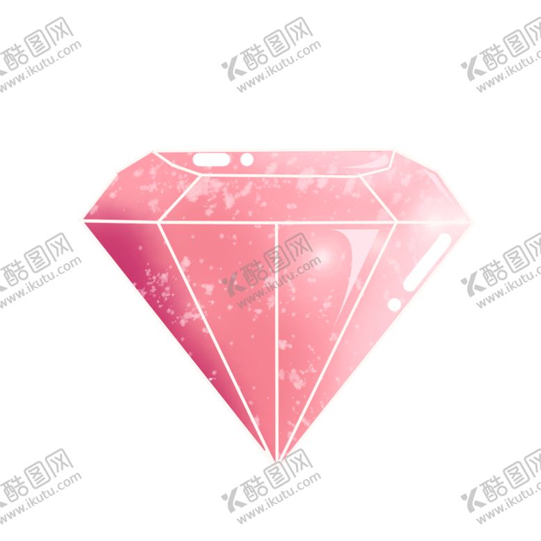 编号：16960109261231053085【酷图网】源文件下载-手绘钻石宝石水晶珠宝免扣素材