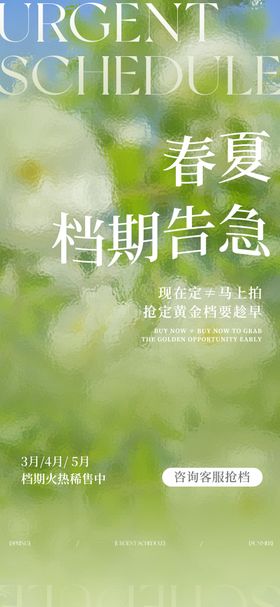 春夏婚纱照档期告急海报