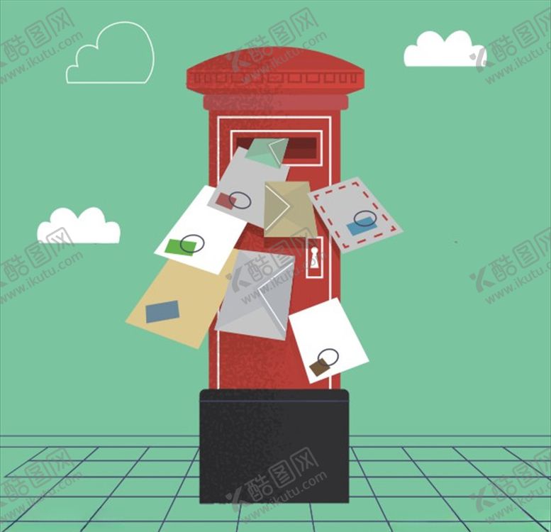 编号：73659409271220248625【酷图网】源文件下载-卡通邮筒邮政