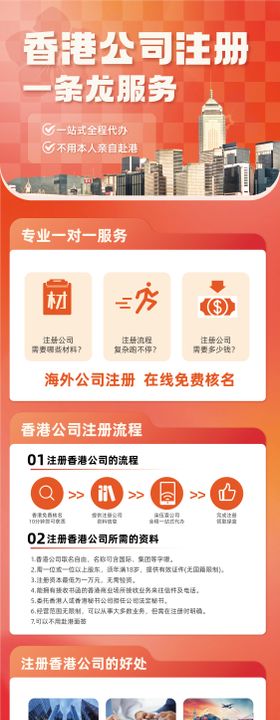 香港人才清单长图海报