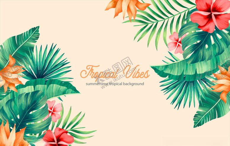 编号：60050810292040377698【酷图网】源文件下载-植物插画背景