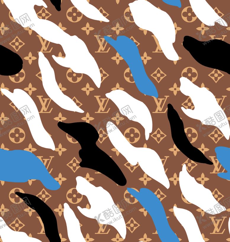 编号：52561609220409015656【酷图网】源文件下载-数码印花花朵乱花大牌