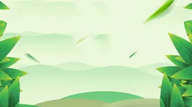 端午节背景素材绿色竹叶