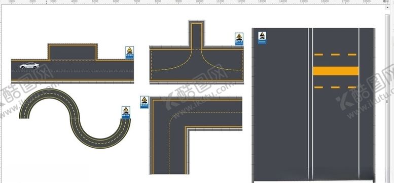 编号：90939110311430326532【酷图网】源文件下载-科目二考场示意图