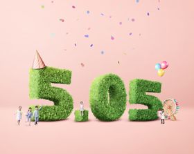 3字机械字立体C4D设计