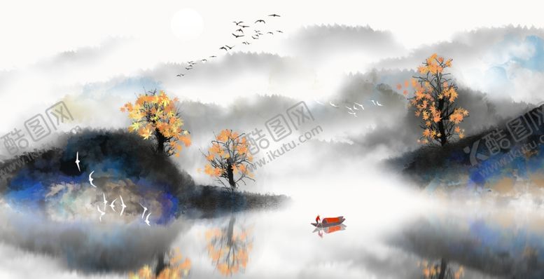 编号：85942009102016575404【酷图网】源文件下载-水墨山水