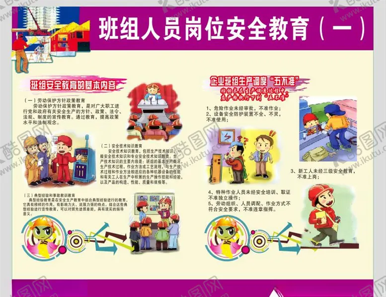 编号：37679904061652405704【酷图网】源文件下载-班组人员岗位安全教育
