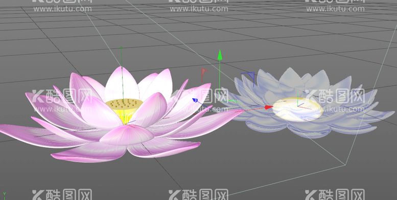 编号：79892610291248591034【酷图网】源文件下载-C4D模型荷花莲花