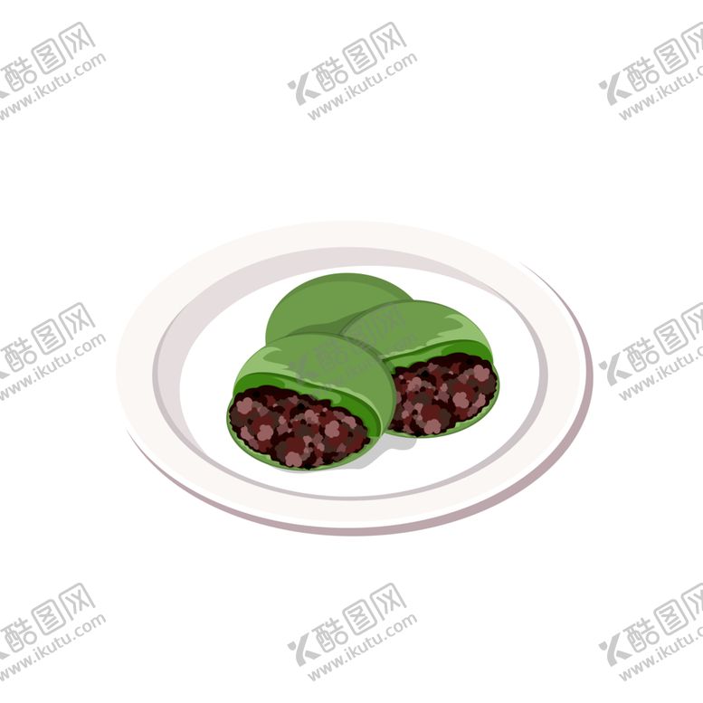 编号：93115710050620097845【酷图网】源文件下载-清明青团素材