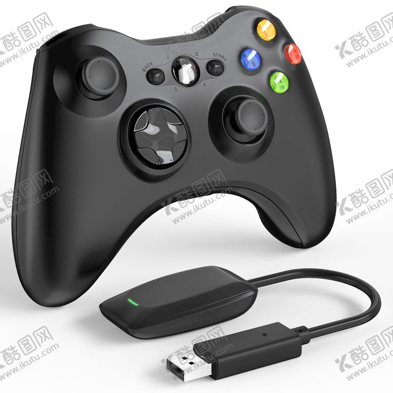 编号：30759609221205256358【酷图网】源文件下载-XBOX360手柄白底主图