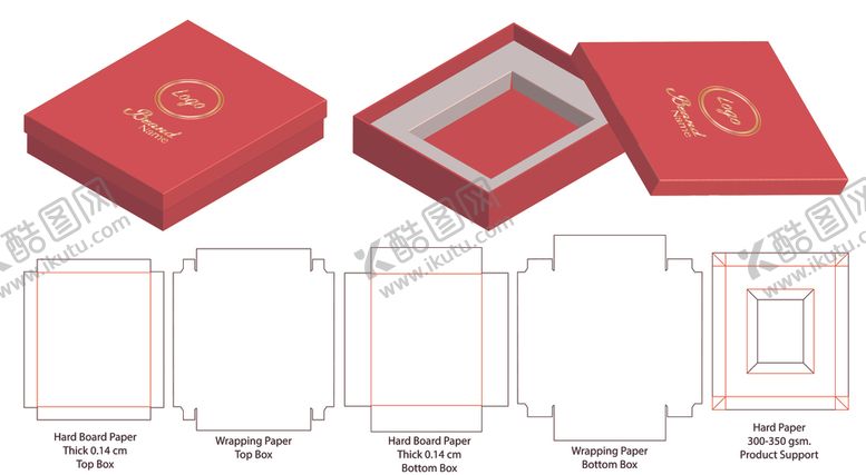 编号：40592710070847184282【酷图网】源文件下载-纸质包装盒刀模设计图