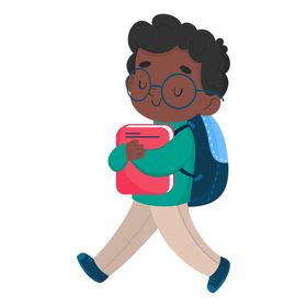 卡通学生形象小朋友小孩子儿童