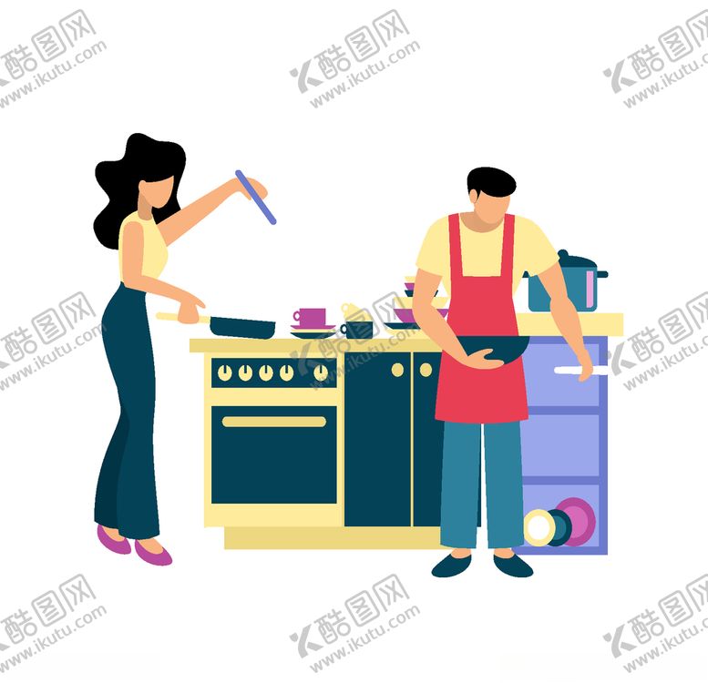 编号：57835810190615174866【酷图网】源文件下载-人物生活插画图片