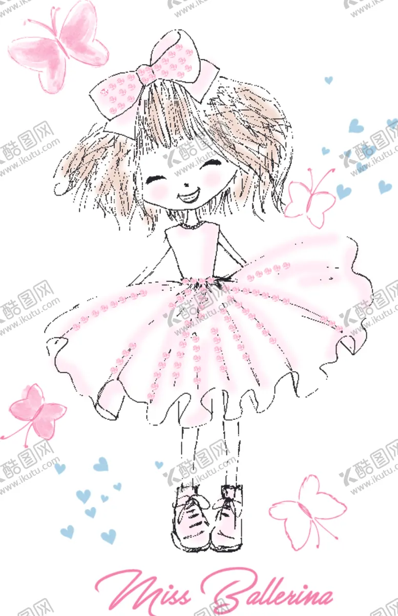 编号：73428010040911414668【酷图网】源文件下载-蝴蝶女孩