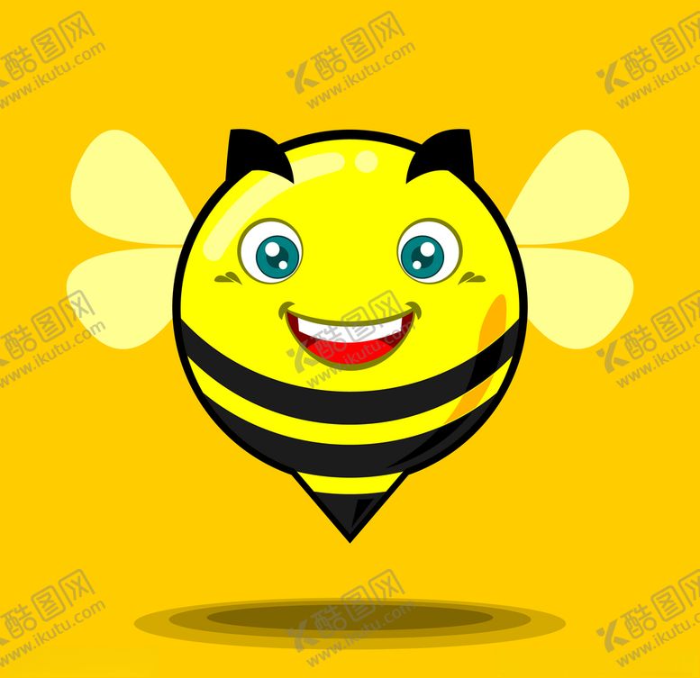 编号：96002410020802573376【酷图网】源文件下载-矢量卡通蜜蜂