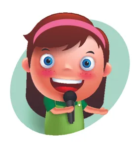 音乐节少女歌手宣传海报