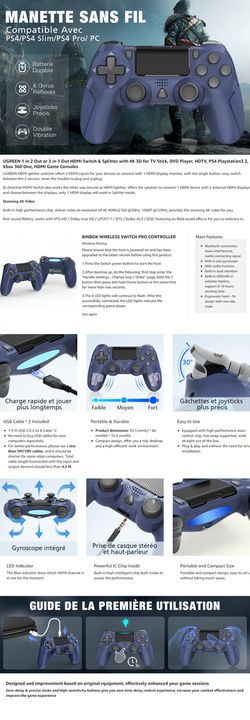 亚马逊 PS4手柄 结构细节图