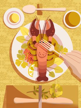 美味龙虾料理