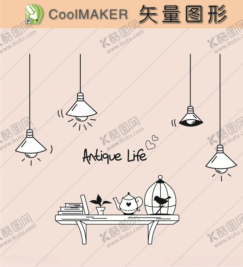 编号：52524410291005399473【酷图网】源文件下载-线稿剪影壁纸简洁手绘