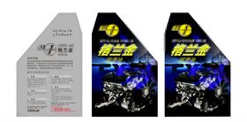 4升润滑油瓶身贴纸