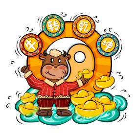 卡通牛形象
