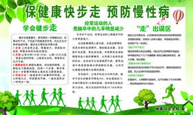 保健康快步走预防慢性病