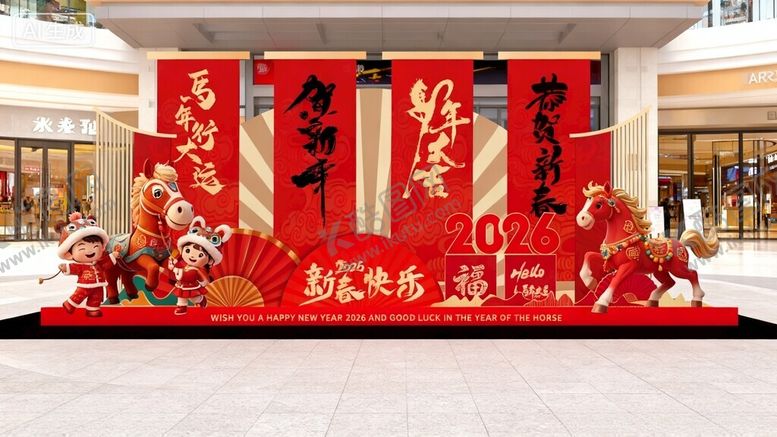 编号：42330304031212296263【酷图网】源文件下载-马年美陈