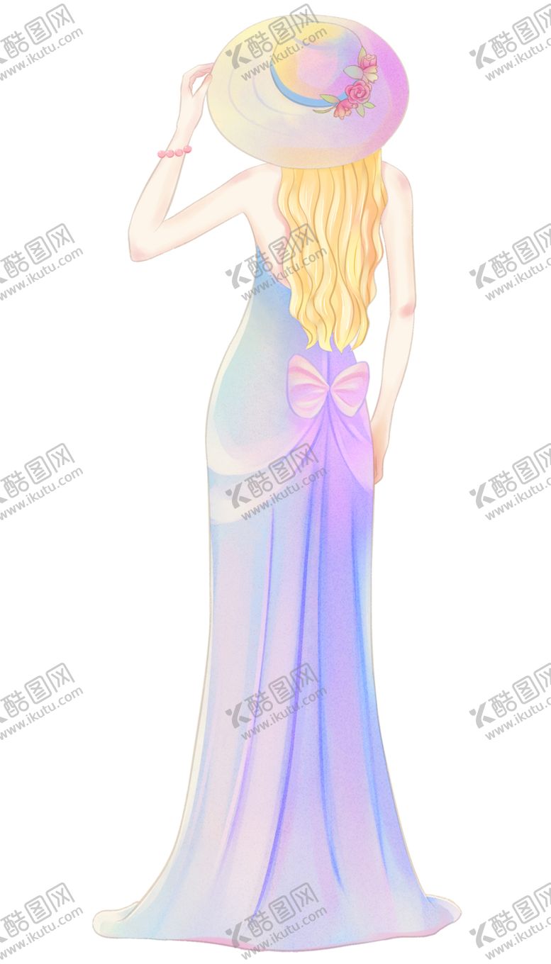 编号：11569005020436084365【酷图网】源文件下载-水彩手绘女孩