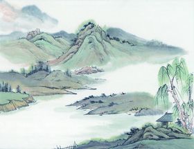 山水画 水墨山水  国画图片 