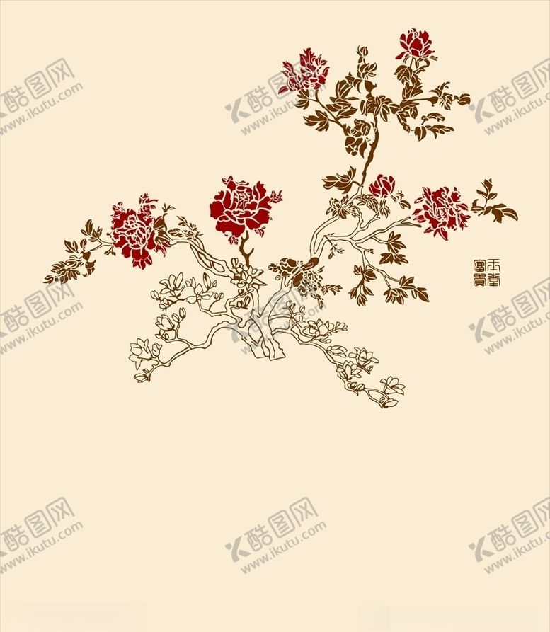 编号：92142909261929401026【酷图网】源文件下载-梅花玄关背景