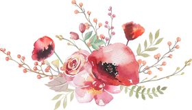 水墨花朵
