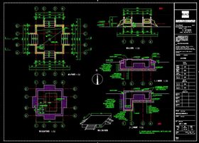 汉白玉旗台施工CAD图纸
