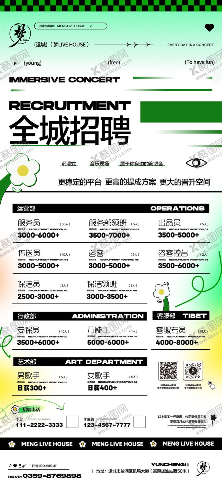 编号：50862406231859416967【酷图网】源文件下载-酒吧夜店销售招聘宣传海报